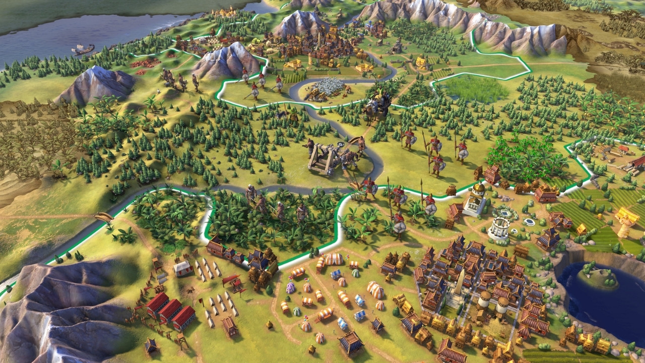 Gameplay screenshot from Sid Meier’s Civilization VI (Steam, 2016).