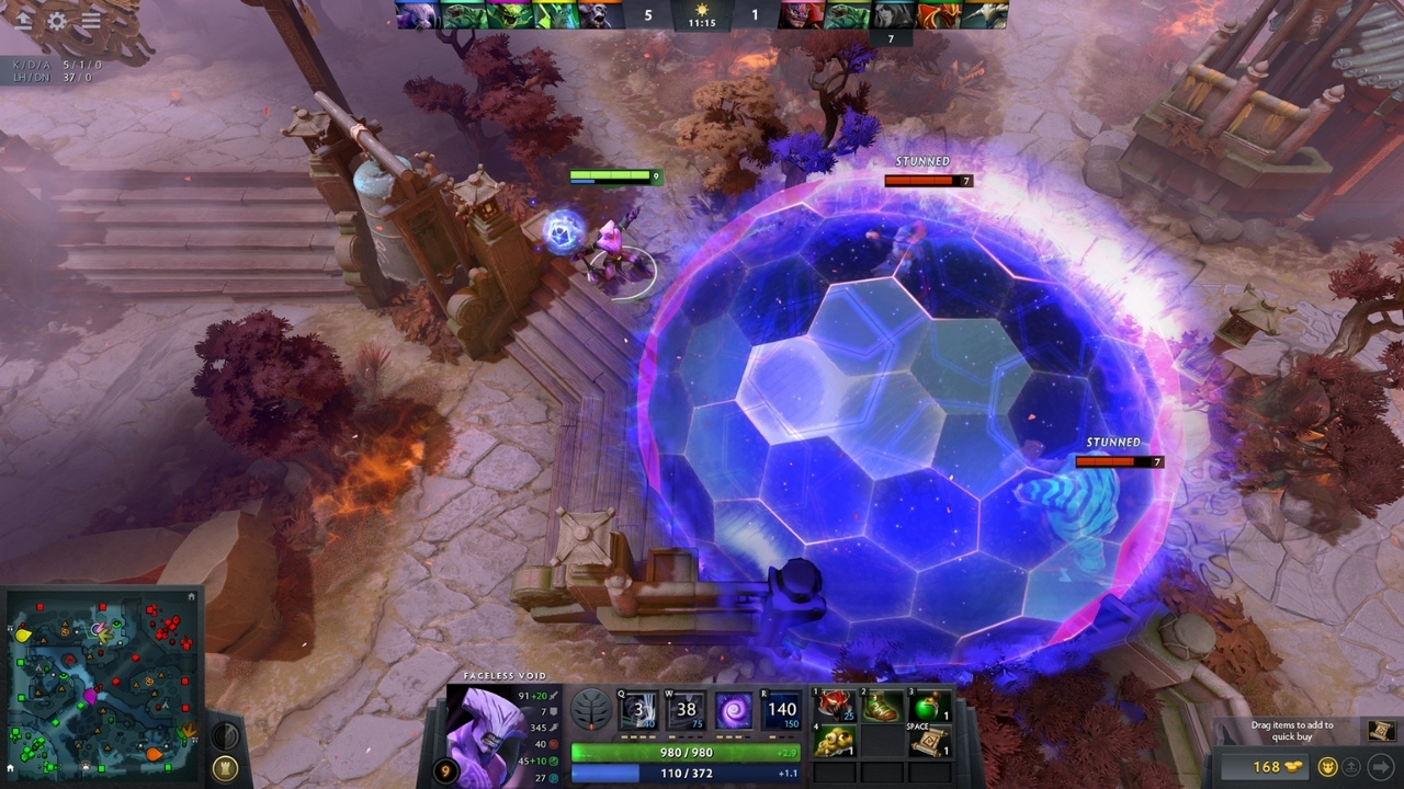 Gameplay screenshot of Dota 2 (2013) available on Steam.