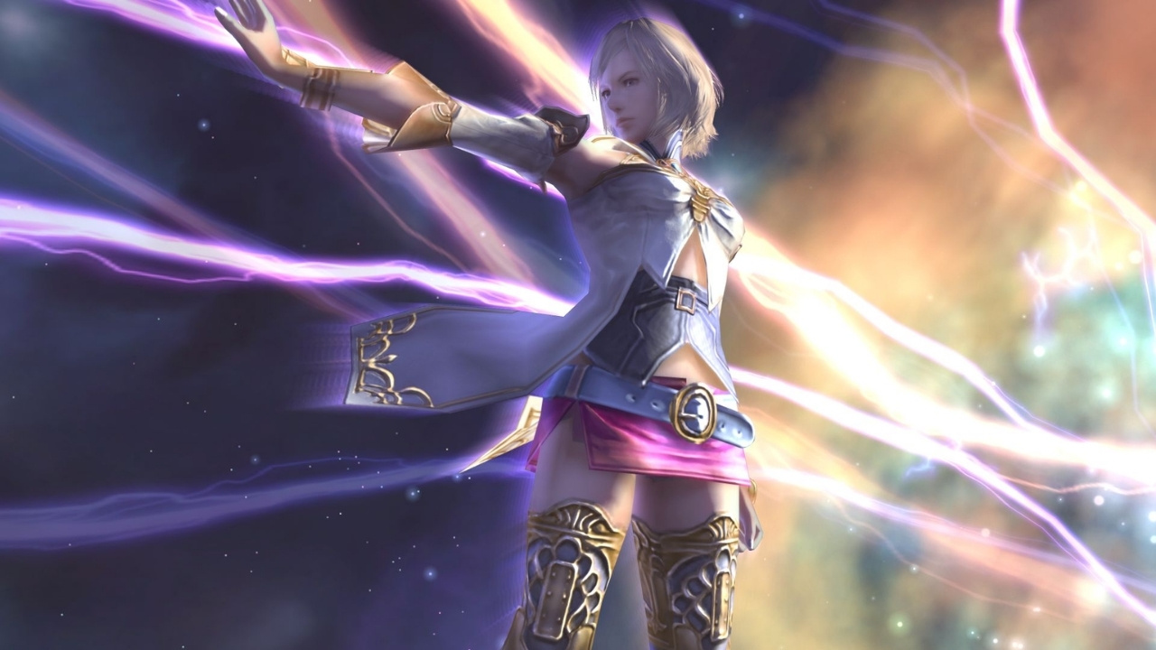 Ashelia B'nargin Dalmasca cutscene screengrab from Final Fantasy XII: The Zodiac Age (2018).