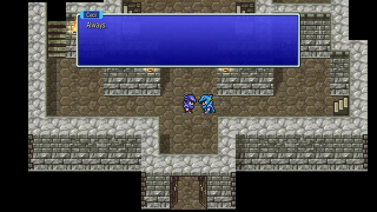 Gameplay screenshot from Final Fantasy IV Pixel Remaster (2021, Steam).