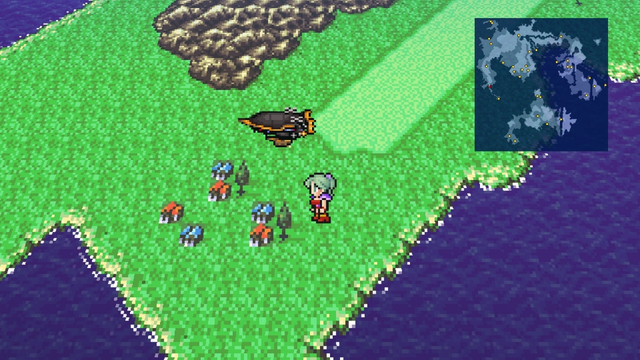 Screenshot of gameplay from Final Fantasy VI: Pixel Remaster (2022).