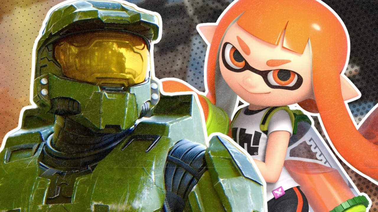 Master Chief and an Inkling.