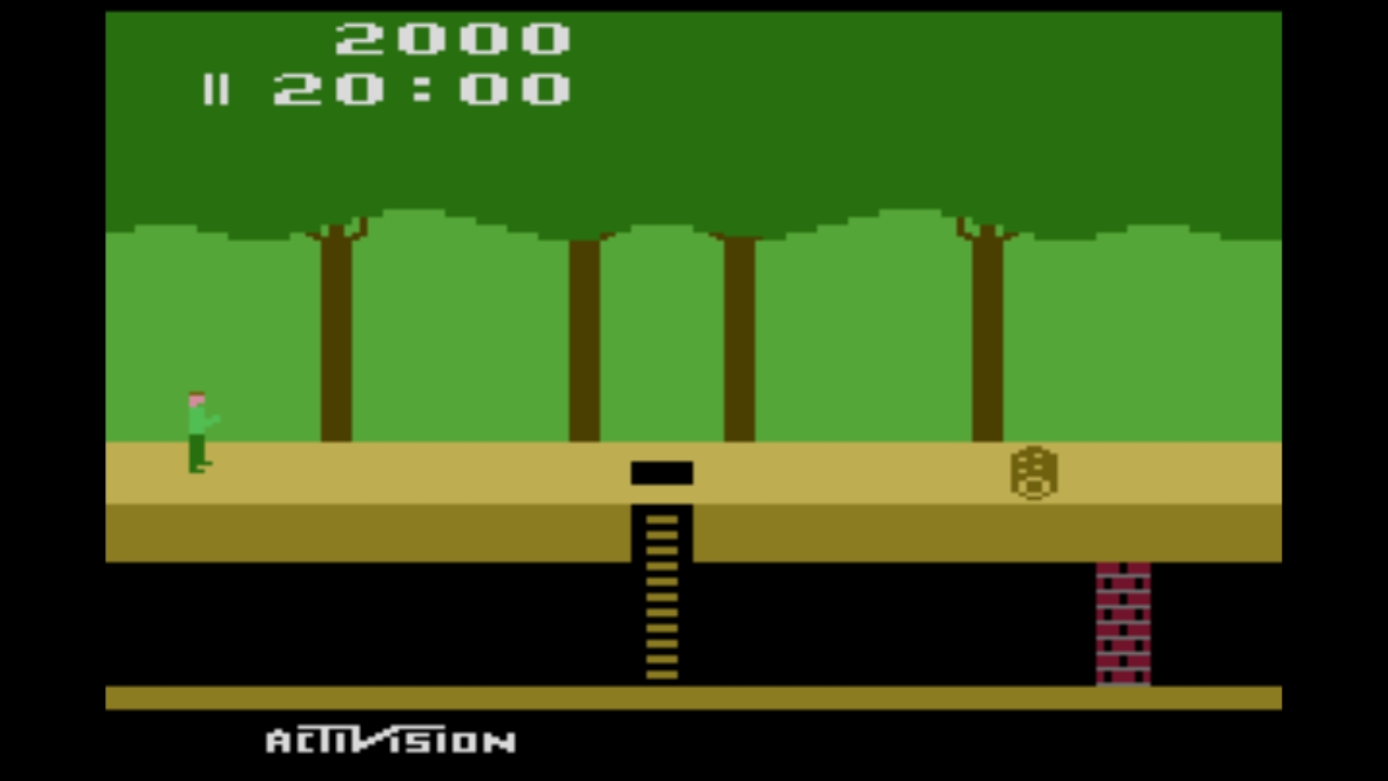 Pitfall! (Atari 2600) screenshot.