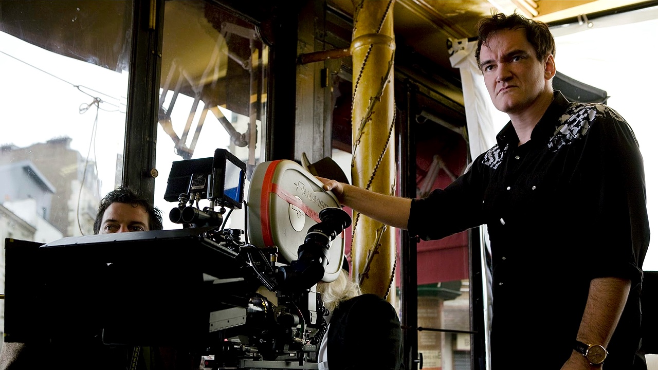 Quentin Tarantino directing Inglourious Basterds (2009)