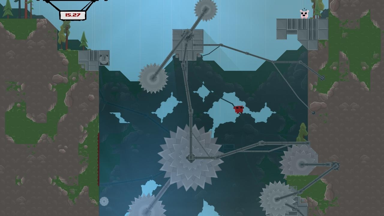 Super Meat Boy (2010) gameplay screenshot.