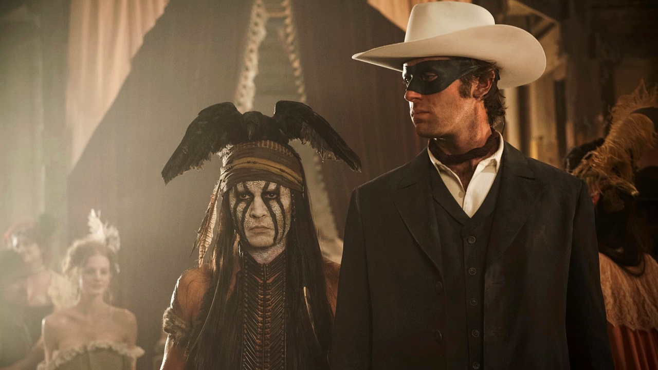 Johnny Depp and Armie Hammer in The Lone Ranger (2013)