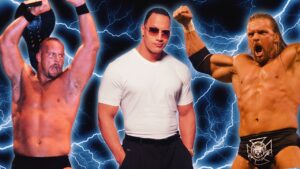 Stone Cold, The Rock and Triple H