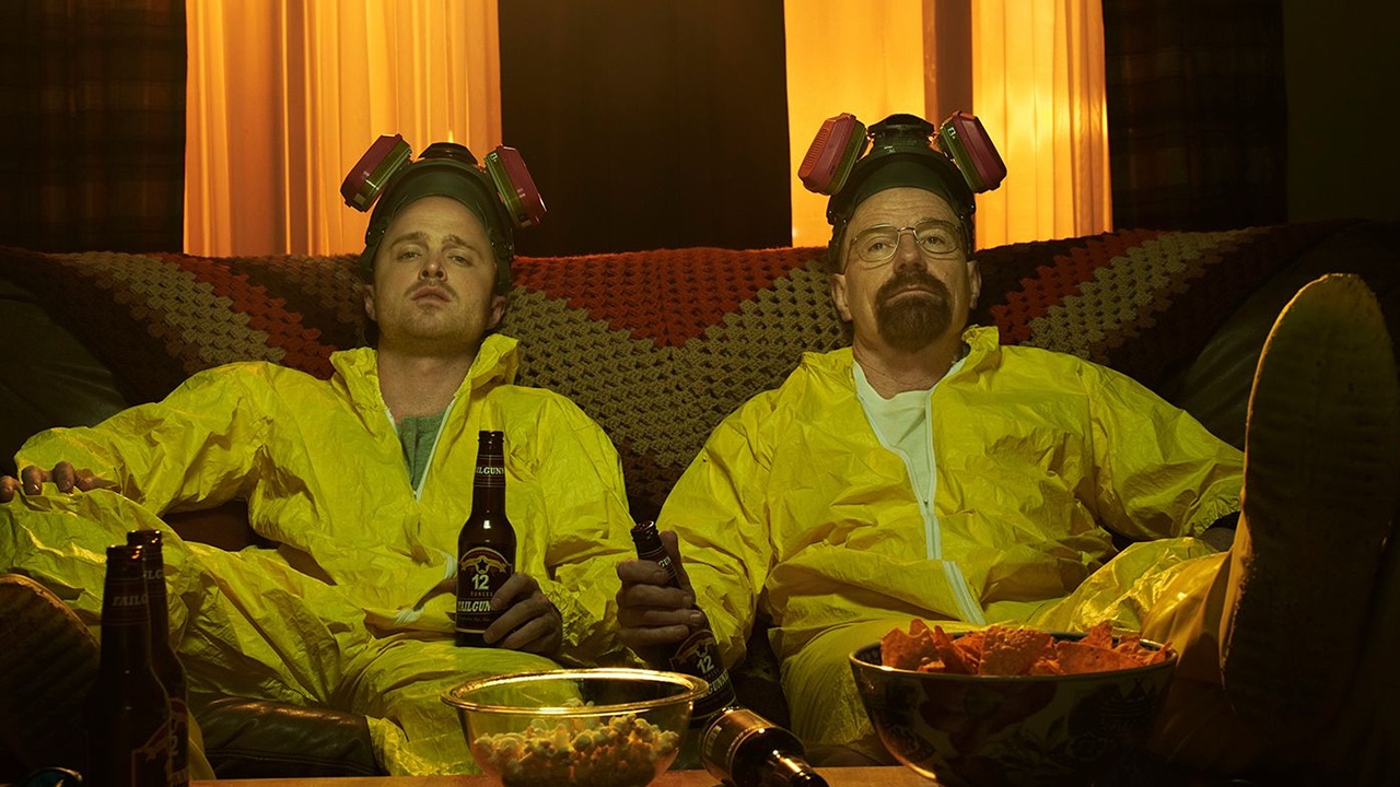 Bryan Cranston and Aaron Paul in Breaking Bad (2008)