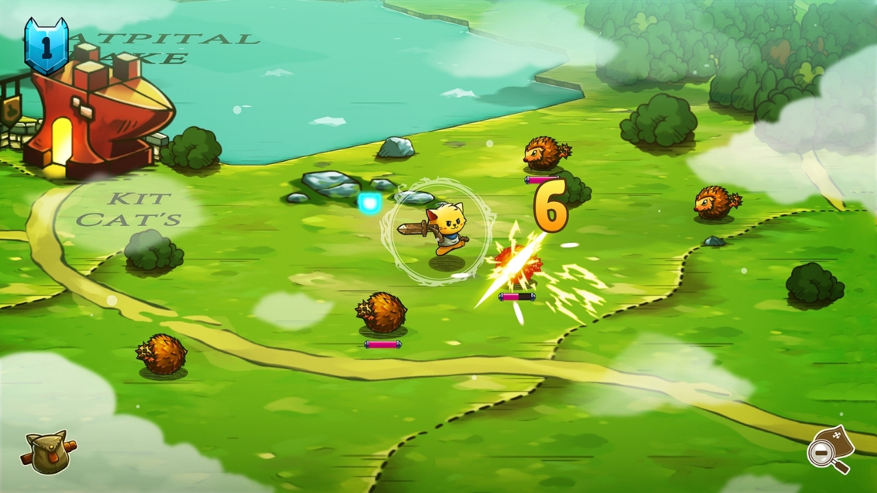 A gameplay screenshot from Cat Quest (2017) on Steam.