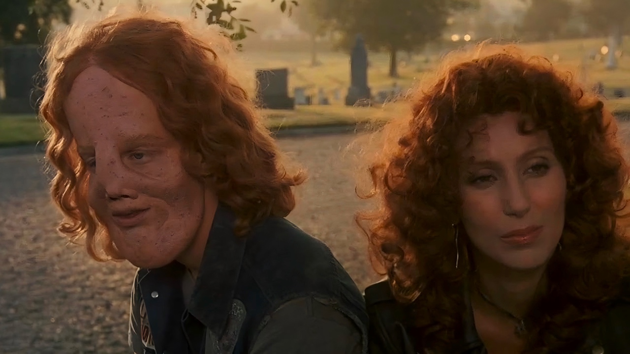 Cher and Eric Stoltz in Mask (1985)