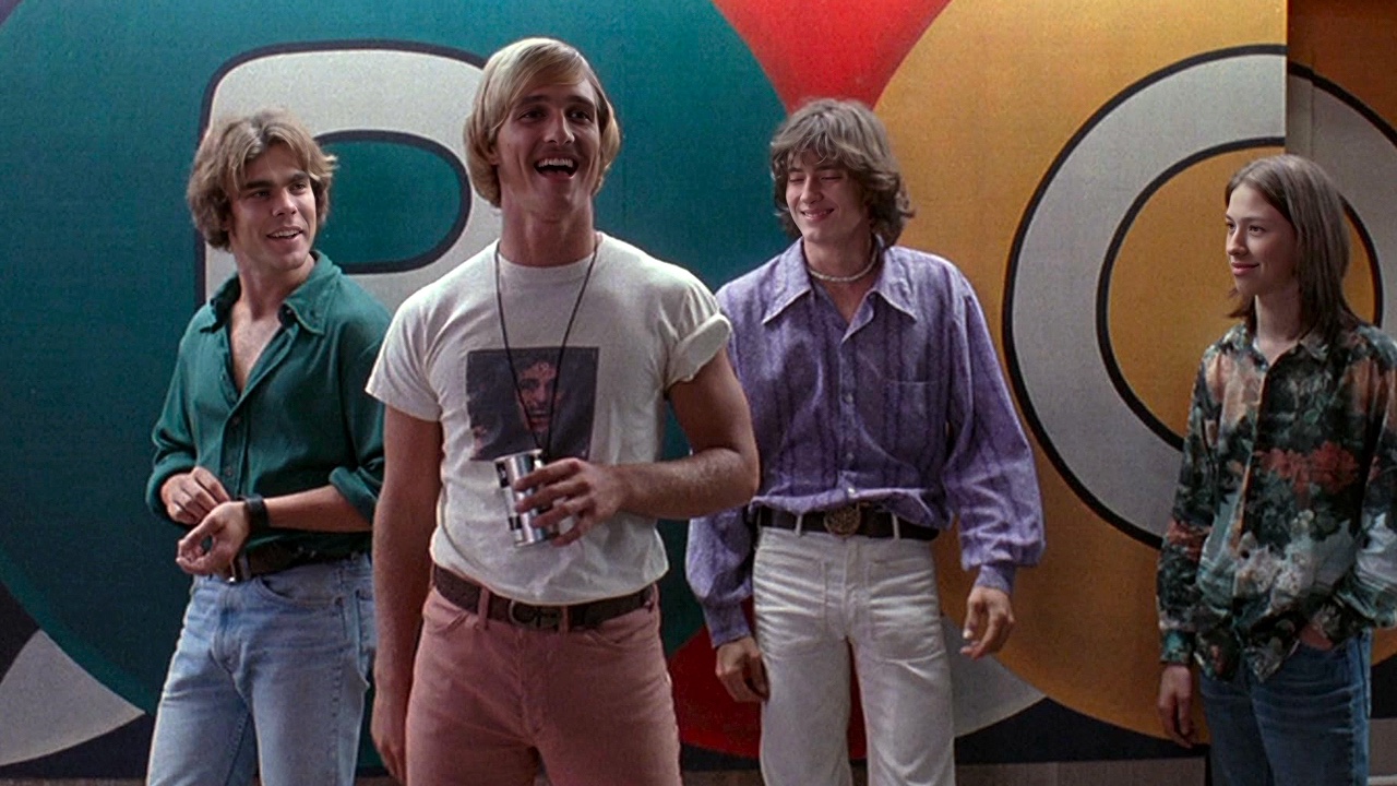 Matthew McConaughey, Sasha Jenson, Jason London, and Wiley Wiggins in Dazed and Confused (1993)