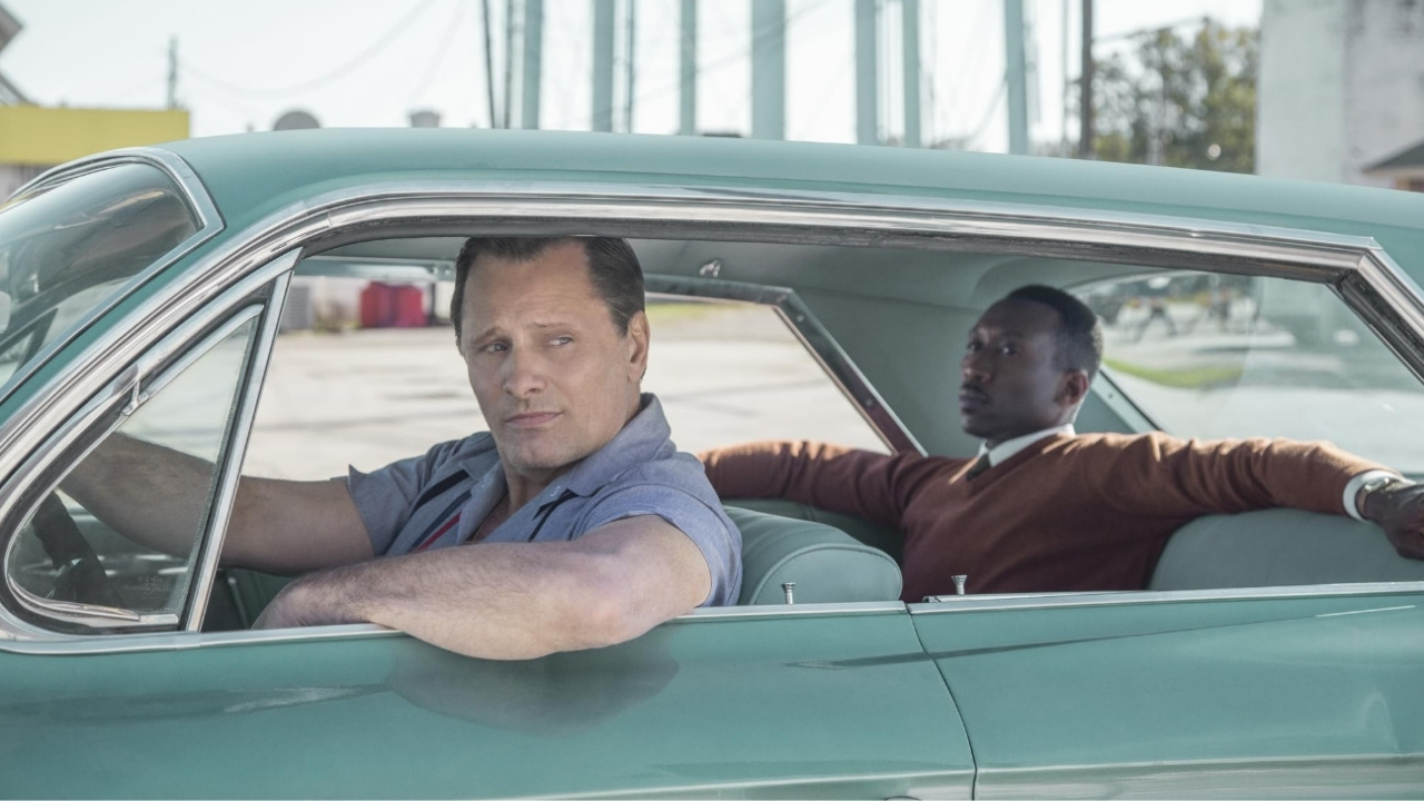 Viggo Mortensen and Mahershala Ali in Green Book (2018).