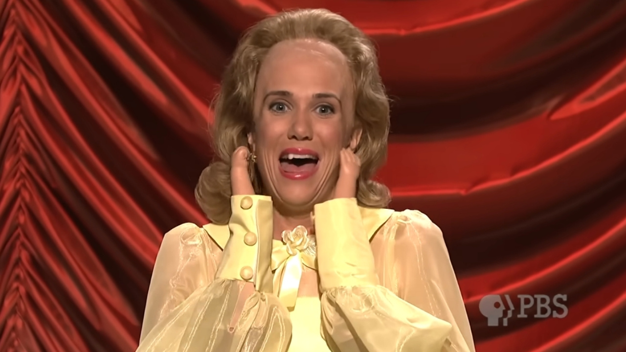 Kristen Wiig in an SNL PBS sketch. 