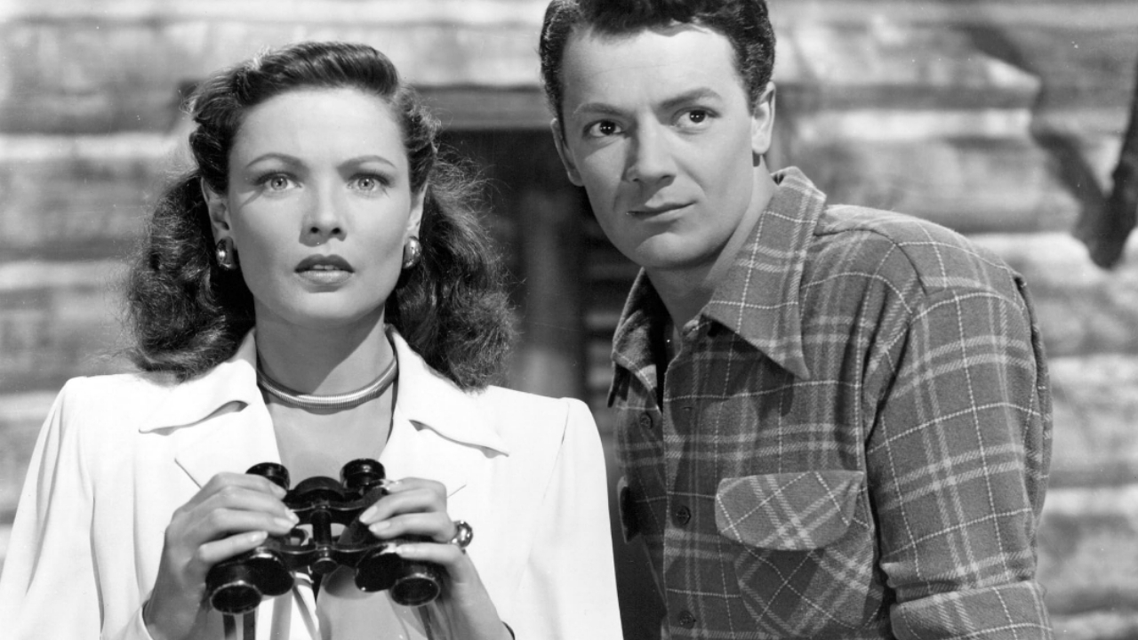 Gene Tierney and Cornel Wilde in Leave Her to Heaven (1945).