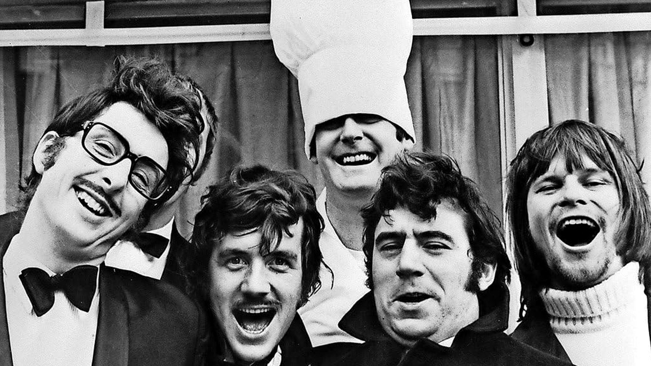 John Cleese, Terry Gilliam, Graham Chapman, Eric Idle, Terry Jones, and Michael Palin in Monty Python's Flying Circus (1969)