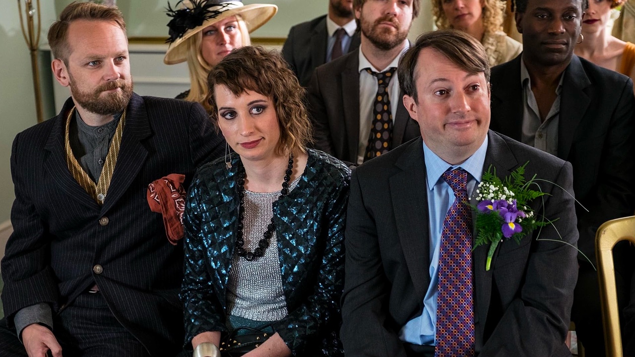 Jonathan Harden, Isy Suttie and David Mitchell in PEEP SHOW