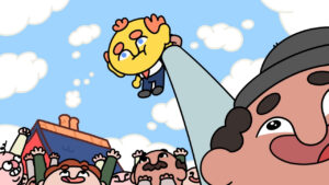 Gameplay screenshot from Thank Goodness You're Here! (2024) on Steam.
