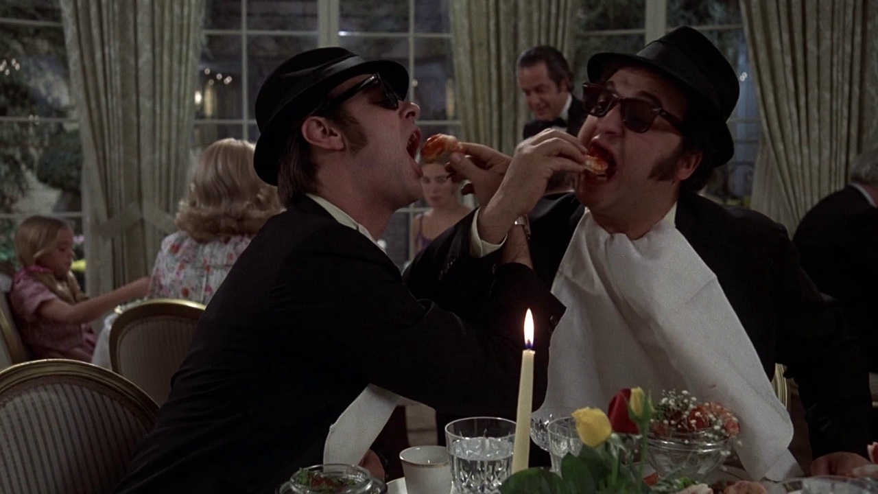 John Belushi and Dan Aykroyd in The Blues Brothers (1980)