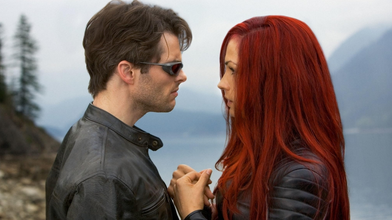 Famke Janssen and James Marsden in X-Men: The Last Stand (2006).