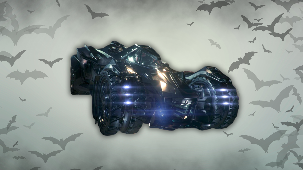 The Batmobile, as seen in Batman: Arkham Knight.