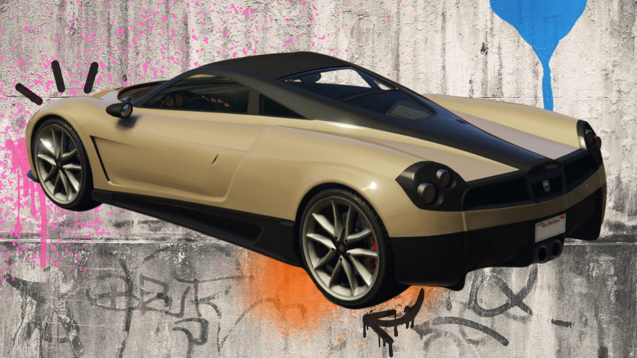 A khaki-colored Pegassi Osiris, a vehicle option in Grand Theft Auto V.