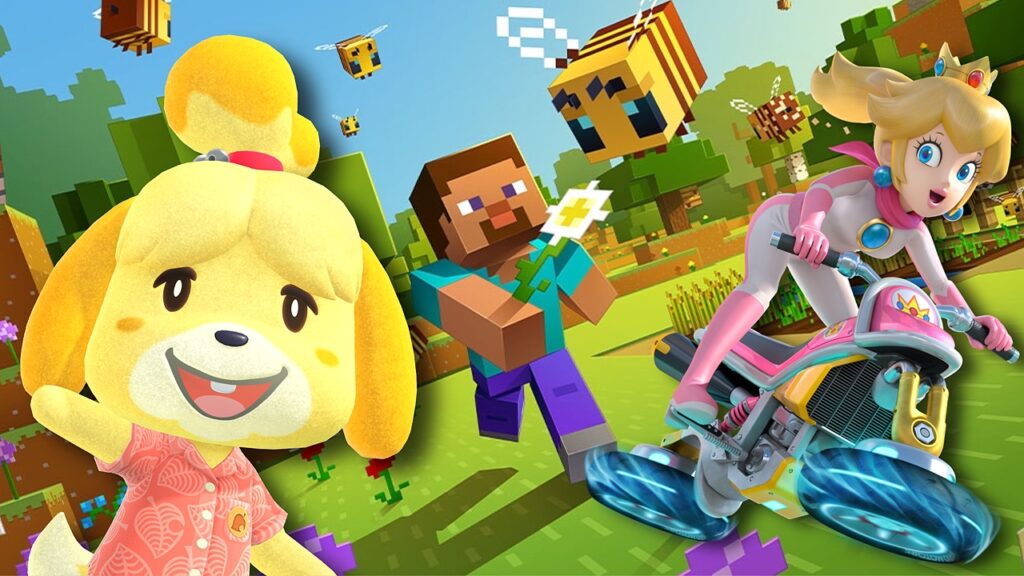 Best selling games feature | Outrun Gaming Minecraft, animal crossing and Mario kart | Outrun Gaming