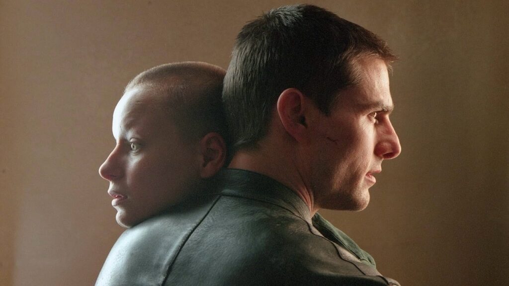 Tom Cruise and Samantha Morton in Minority Report (2002)