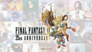 Promotional image for Square Enix's 'Final Fantasy' anniversary celebration.