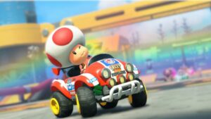 Nintendo character Toad as seen in 'Mario Kart World'