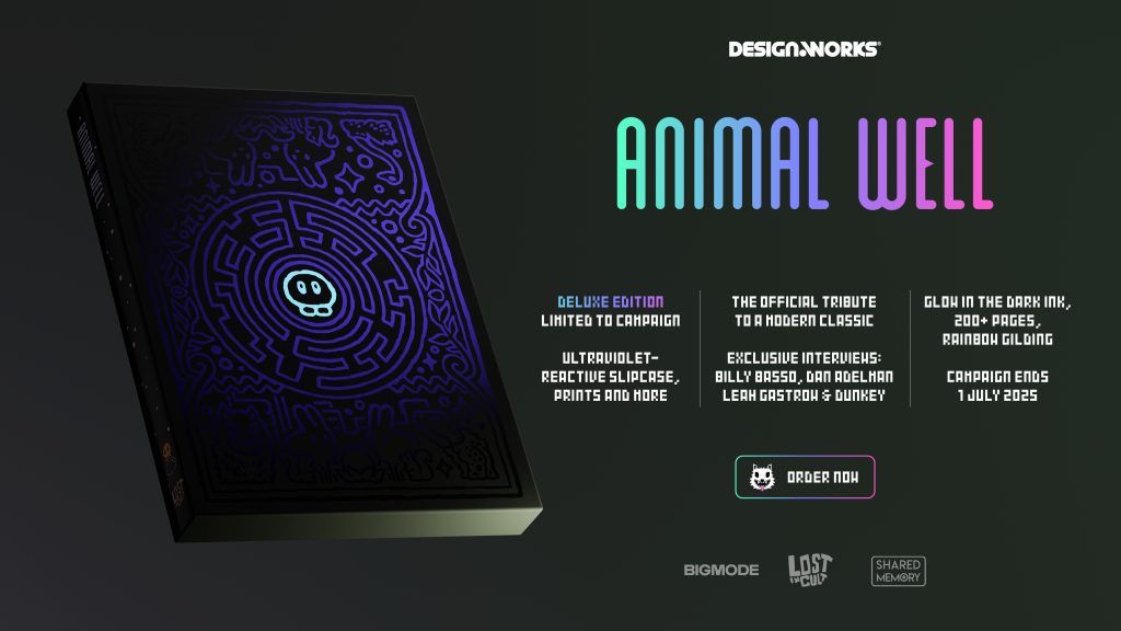 Lost in Cult's "Animal Well: Design Works" shown in Deluxe Edition.