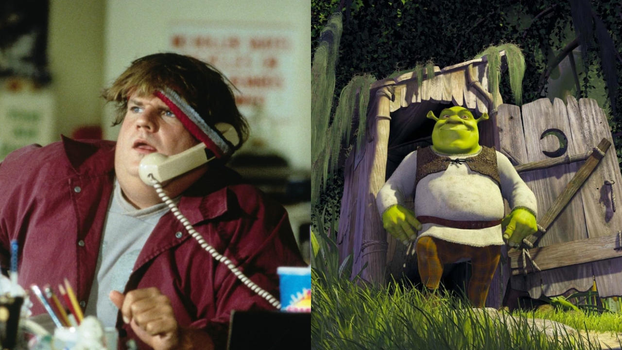 Chris Farley as Shrek in Shrek