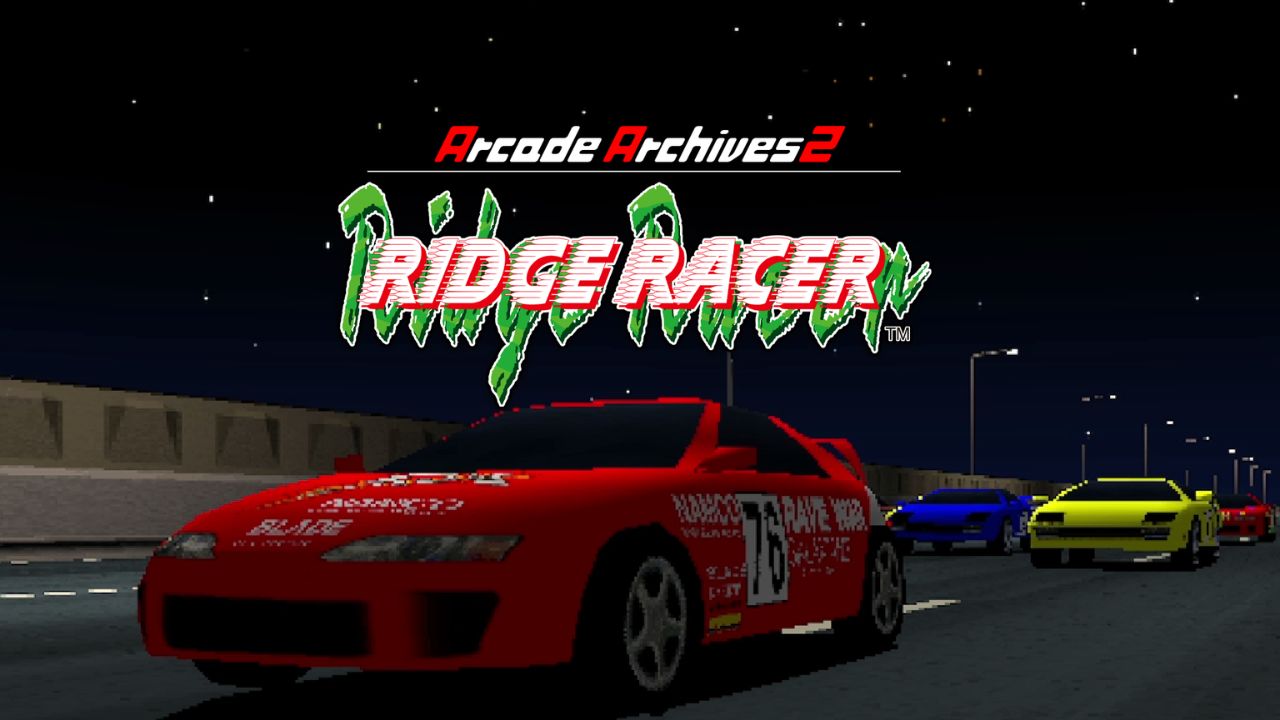 Promo image for Hamster Co.'s "Arcade Archives 2: Ridge Racer"