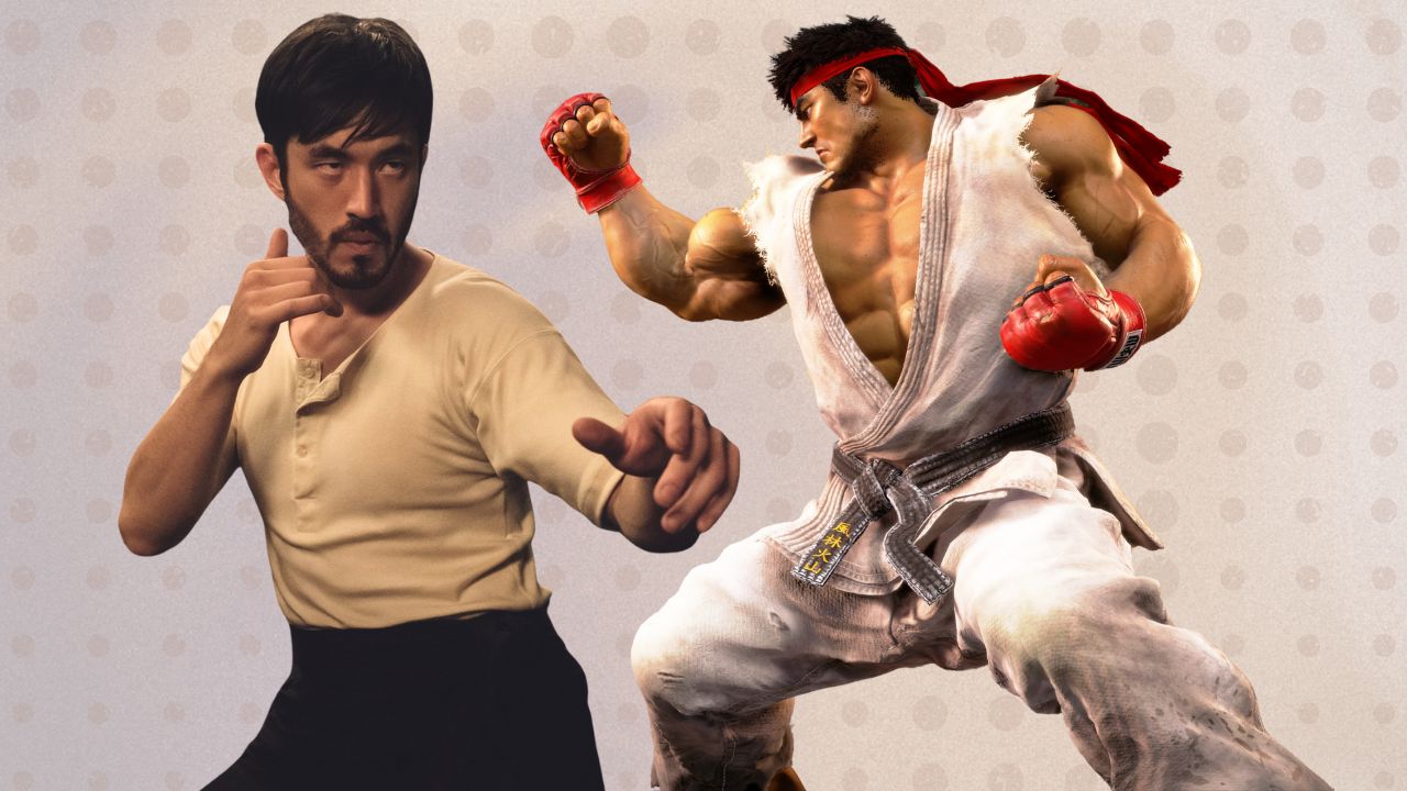 'Street Fighter' character Ryu shown next to actor Andrew Koji.