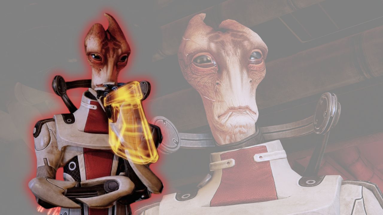 Salarian geneticist and certified smarty-pants Mordin Solus, as seen in 'Mass Effect Legendary Edition' (2021)