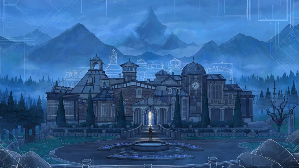 Image from award-winning new puzzle game  | Outrun Gaming'Blue Prince' (2025)