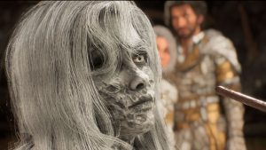 (from L to R) 'Clair Obscur: Expedition 33' characters Alicia, Maelle, Verso