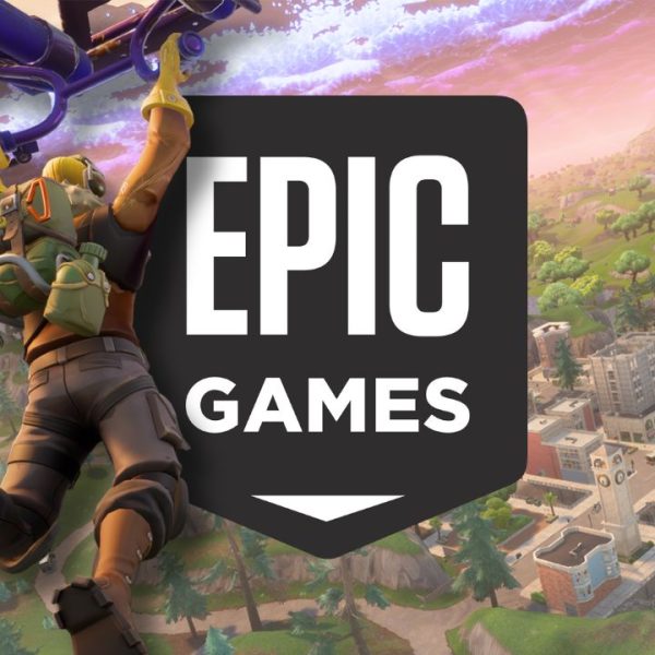 Screenshot from 'Fortnite' with Epic Games' logo shown center-foreground