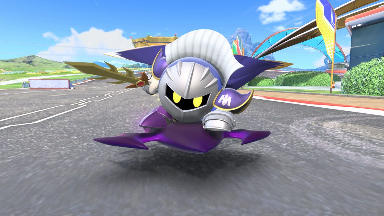 Shot of Meta Knight in 'Kirby Air Riders'