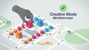 Key art for new 'Creative Mode' in minimalist urban planner sim 'Mini Motorways'