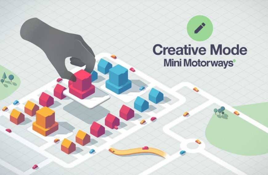 Key art for new 'Creative Mode' in minimalist urban planner sim 'Mini Motorways'
