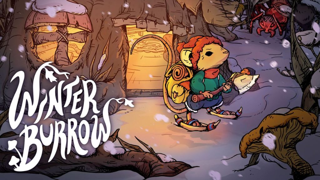 Key art for cozy woodland survival game, 'Winter Burrow' (2025)