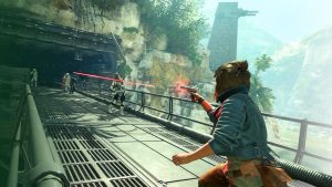 Screenshot of 'Star Wars Outlaws' as seen on Nintendo Switch 2.