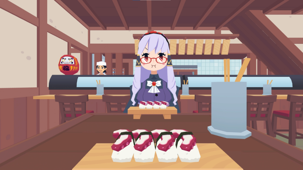 Sushi Ben (Big Brane Studios) | Outrun Gaming Screenshot of 'Sushi Ben' gameplay.