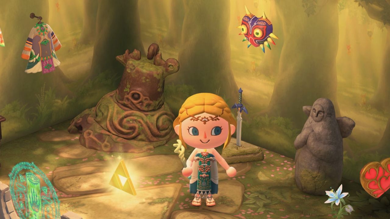 Screenshot of 'Zelda' items in Nintendo's 'Animal Crossing: New Horizons' update (Outrun Gaming: Everything you missed from Nintendo's new 'Animal Crossing' announcement) | Outrun Gaming