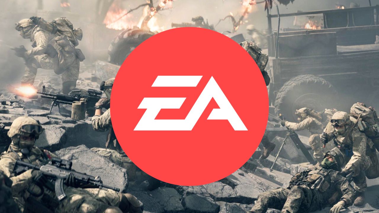 Image from Electronic Arts' "Battlefield 6" with red EA logo shown center-foreground. | Outrun Gaming