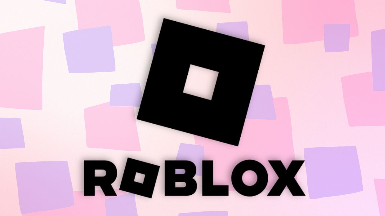 Roblox logo shown front-center. Faded pink and purple squares shown in background. (Outrun Gaming: Roblox stock slides after Q3 report suggests increased safety investments) | Outrun Gaming