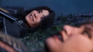 Clair Obscur: Expedition 33 screenshot shows Lune and Sciel laying at camp, reminescing (Outrun Gaming: The Game Awards reveals Game of the Year 2025 nominees)