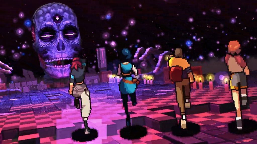 Screenshot from trailer for indie game  | Outrun Gaming'Demonschool'