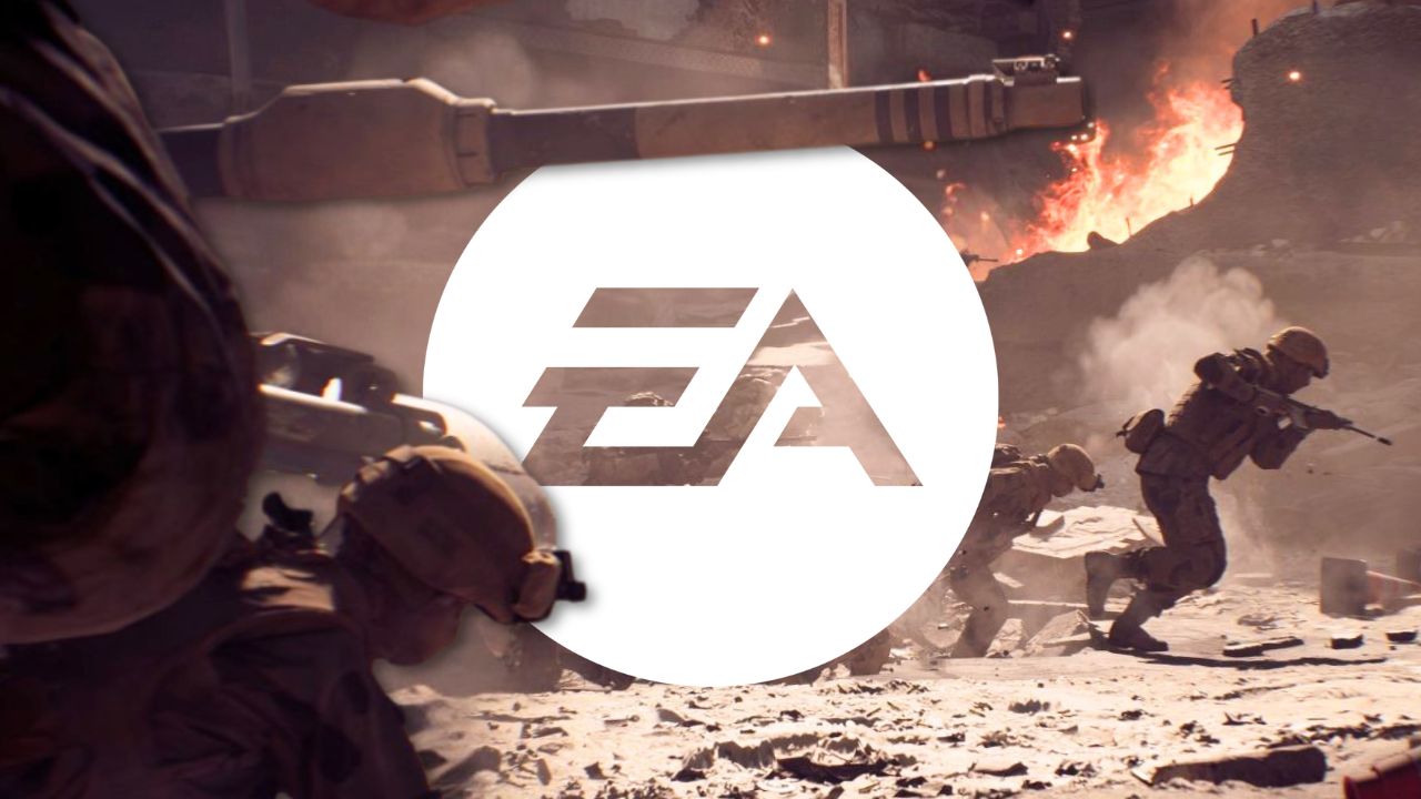 Edited promo image from Electronic Arts' 'Battlefield 6' shows EA logo behind foreground soldier to add depth. (Outrun Gaming: EA says Saudi, Kushner buyout won't impact 'creative control') | Outrun Gaming