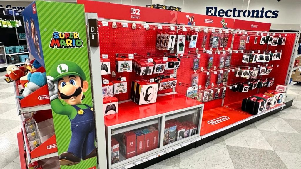 Nintendo store display (feature) | Outrun Gaming Nintendo store display in Cincinnati, OH (Outrun Gaming: Nintendo ups Switch 2 sales forecast as sales surpass 10 million)